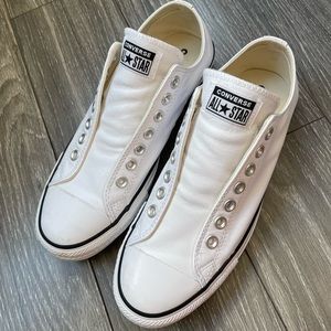 Converse All-Star white leather sneakers